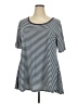 Lularoe Stripes Gray Casual Dress Size 24 - 26 - photo 1