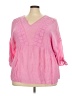 Cato Pink 3/4 Sleeve Blouse Size 22 - photo 1