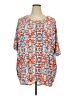 Lularoe Orange Short Sleeve Blouse Size 24 - 26 - photo 1
