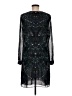 CAbi 100% Polyester Paisley Black Cocktail Dress Size M - photo 2