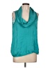 MICHAEL Michael Kors 100% Polyester Teal Sleeveless Blouse Size L - photo 1