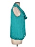 MICHAEL Michael Kors 100% Polyester Teal Sleeveless Blouse Size L - photo 4