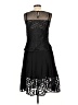Milly Graphic Black Cocktail Dress Size 10 - photo 2