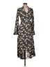 Equipment 100% Polyester Gray Kimono Size M - photo 1