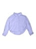 Zara Solid Blue Long Sleeve Blouse Size 6 - 7 - photo 1