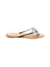 Charming Charlie Silver Flip Flops Size 10 - photo 1