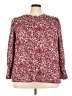 Rafaella Burgundy Long Sleeve Blouse Size 3X - photo 1
