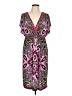 AB Studio Paisley Purple Casual Dress Size L - photo 1