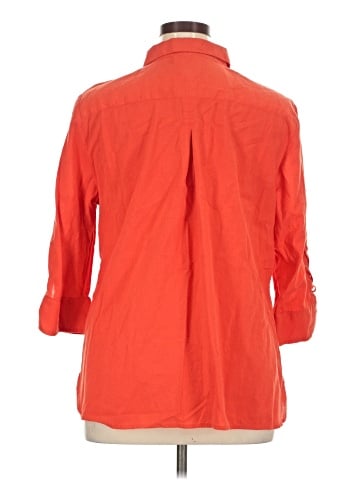 Chico's 3/4 Sleeve Button-Down Shirt (view 2)