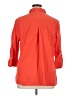 Chico's 100% Cotton Orange 3/4 Sleeve Button-Down Shirt Size XL (3) - photo 2
