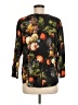 The Odells Floral Black 3/4 Sleeve Blouse Size M - photo 2
