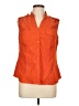 Como Orange Sleeveless Blouse Size L - photo 1