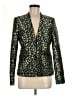 J.Crew 100% Polyester Print Green Blazer Size 8 (tall) - photo 1