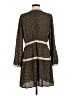 Hem & Thread 100% Polyester Animal Print Brown Casual Dress Size M - photo 2