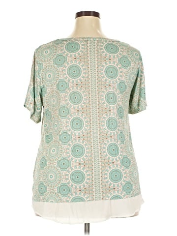 Rose + Olive Short Sleeve Blouse (view 2)