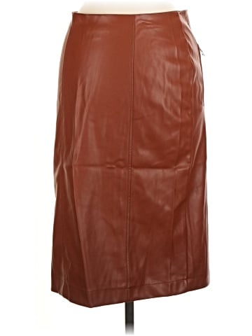 Pamela McCoy Faux Leather Skirt (view 2)