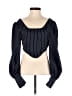 Shein 100% Polyester Black 3/4 Sleeve Blouse Size 2 - photo 1