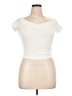 Forever 21 Plus Ivory Short Sleeve Top Size 1X Plus - photo 1