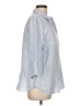 Chico's 100% Linen Blue 3/4 Sleeve Button-Down Shirt Size Lg (2) - photo 4