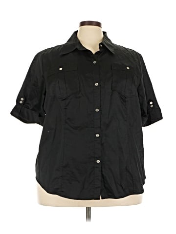 Liz Claiborne 3/4 Sleeve Button-Down Shirt (view 1)
