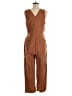 Nordstrom Solid Brown Jumpsuit Size M - photo 2