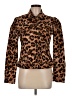 Boston Proper Animal Print Brown Jacket Size M - photo 1