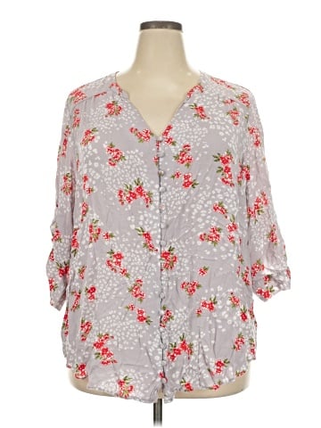 Torrid 3/4 Sleeve Blouse (view 1)