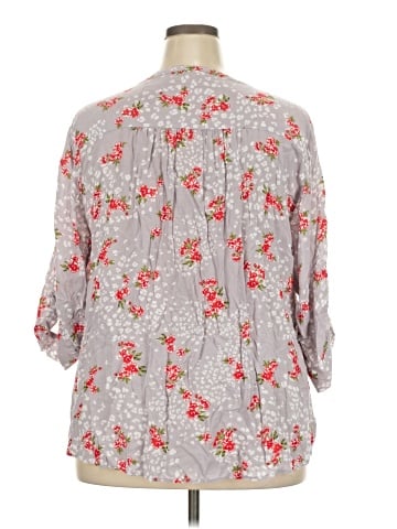 Torrid 3/4 Sleeve Blouse (view 2)