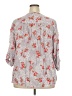 Torrid Floral Gray 3/4 Sleeve Blouse Size 3X Plus (3) - photo 2