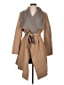 MICHAEL Michael Kors Tan Wool Coat Size L - photo 1