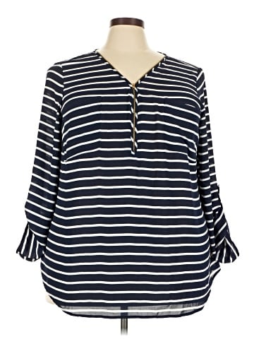 Roz & Ali 3/4 Sleeve Blouse (view 1)