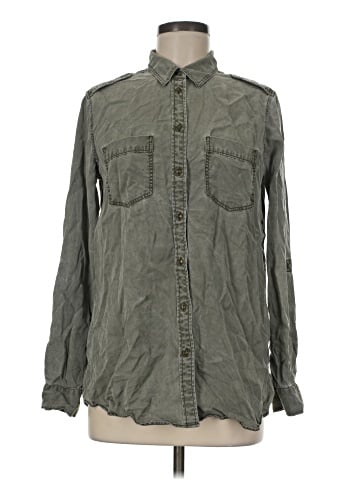 Express Long Sleeve Button-Down Shirt (view 1)
