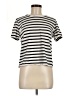 Cos 100% Cotton Stripes Ivory Short Sleeve Top Size M - photo 1