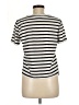 Cos 100% Cotton Stripes Ivory Short Sleeve Top Size M - photo 2