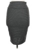 Lily White 100% Polyester Stripes Gray Casual Skirt Size M - photo 2