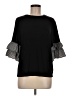 Le Lis Black 3/4 Sleeve Top Size M - photo 1