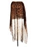UNIF Animal Print Brown Casual Skirt Size M - photo 2