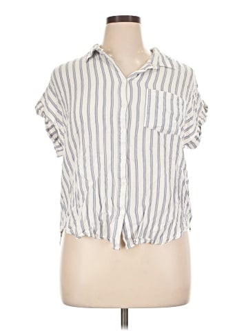 Skies Are Blue Short Sleeve Blouse (view 1)