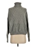 Guess Solid Gray Turtleneck Sweater Size S - photo 1