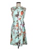 En Focus Studio Floral Teal Cocktail Dress Size 6 - photo 1