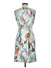 En Focus Studio Floral Teal Cocktail Dress Size 6 - photo 2