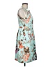 En Focus Studio Floral Teal Cocktail Dress Size 6 - photo 4