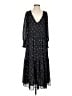Madewell 100% Polyester Paisley Black Casual Dress Size XS - photo 1