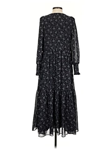 Madewell Georgette V-Neck Tiered Midi Dress in Enchanted Floral (view 2)