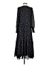 Madewell 100% Polyester Paisley Black Casual Dress Size XS - photo 2