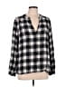 Gap Black 3/4 Sleeve Blouse Size L - photo 1