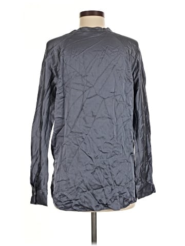 Vince. Long Sleeve Silk Top (view 2)