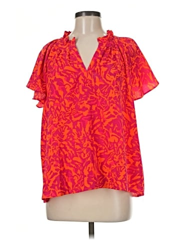 Umgee Short Sleeve Blouse (view 1)