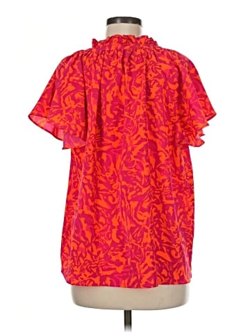 Umgee Short Sleeve Blouse (view 2)