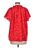 Umgee 100% Polyester Red Short Sleeve Blouse Size M - photo 2